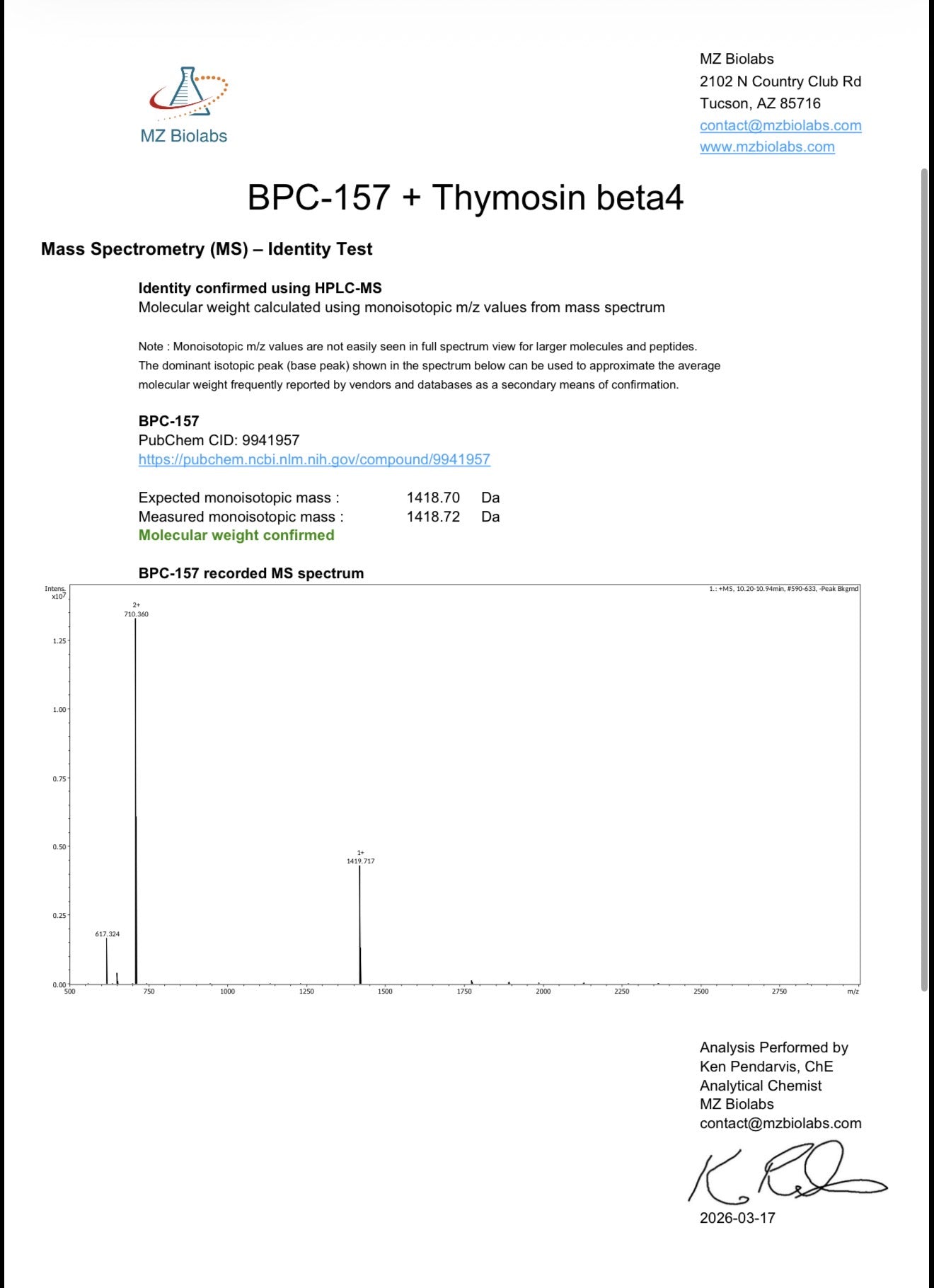 BPC157/TB500 Vial